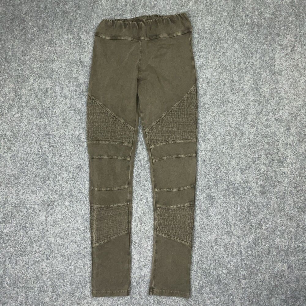 Sundance Pants Womens Size M Green Leggings Pull On Casual Lounge Moto